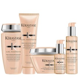 Kerastase Curl Manifesto Kit Capelli Ricci Shampoo250ml Maschera250ml Balsamo250ml Olio50ml Crema150ml