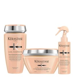 Kerastase Curl Manifesto Kit Capelli Ricci Shampoo250ml Maschera200ml Spray190ml