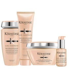 Kerastase Curl Manifesto Kit Capelli Ricci Shampoo250ml Maschera250ml Balsamo250ml Olio50ml